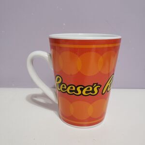Reese Galerie White Orange Coffee Cup Mug